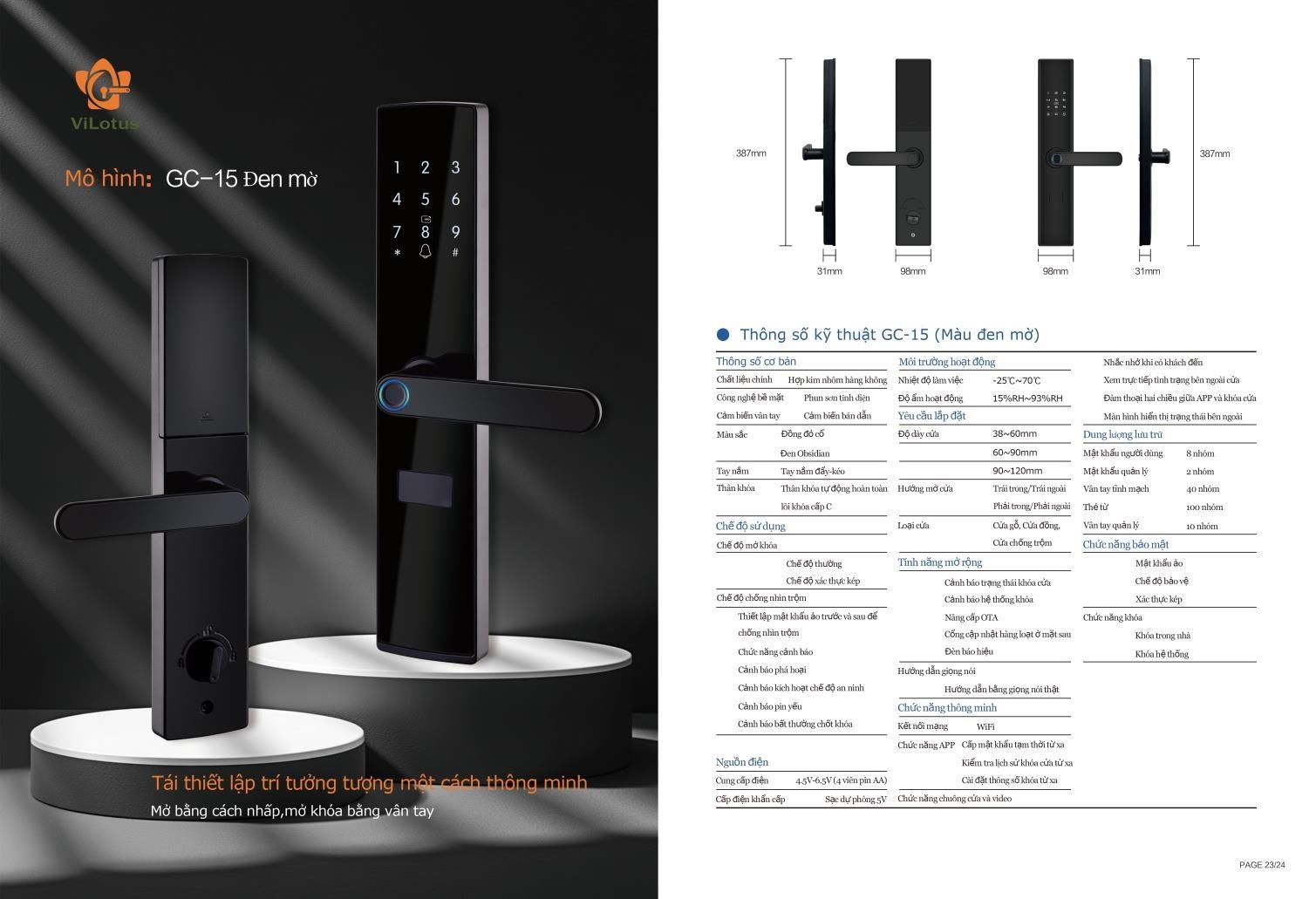 Khóa Thông Minh MH Era GC-15