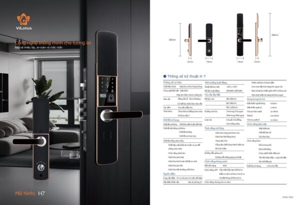 Khóa Thông Minh MH Era H7 Khóa Thông Minh MH Era H7