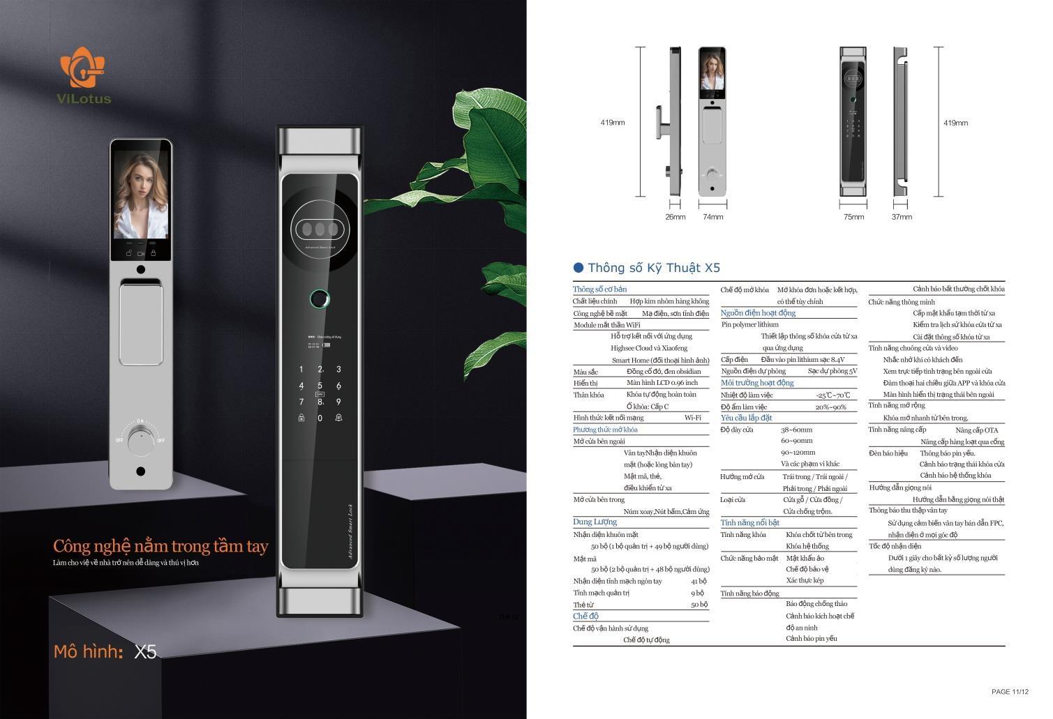 Khóa Thông Minh MH Era X5