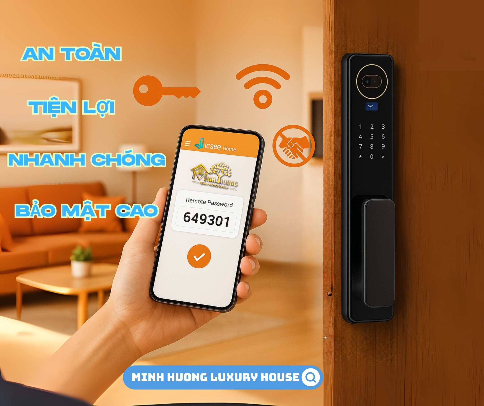 Khóa cửa vân tay Thanh Hóa – Giải pháp bảo mật thông minh