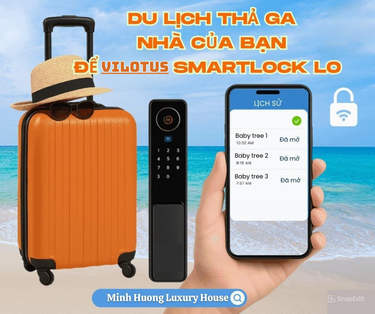 Khóa thông minh kết nối điện thoại Thanh Hóa