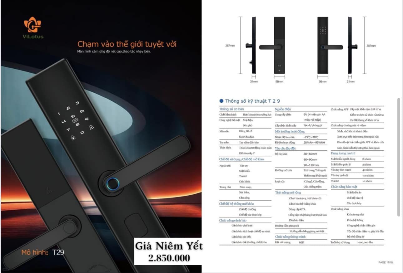 Khóa Thông Minh MH Era T29