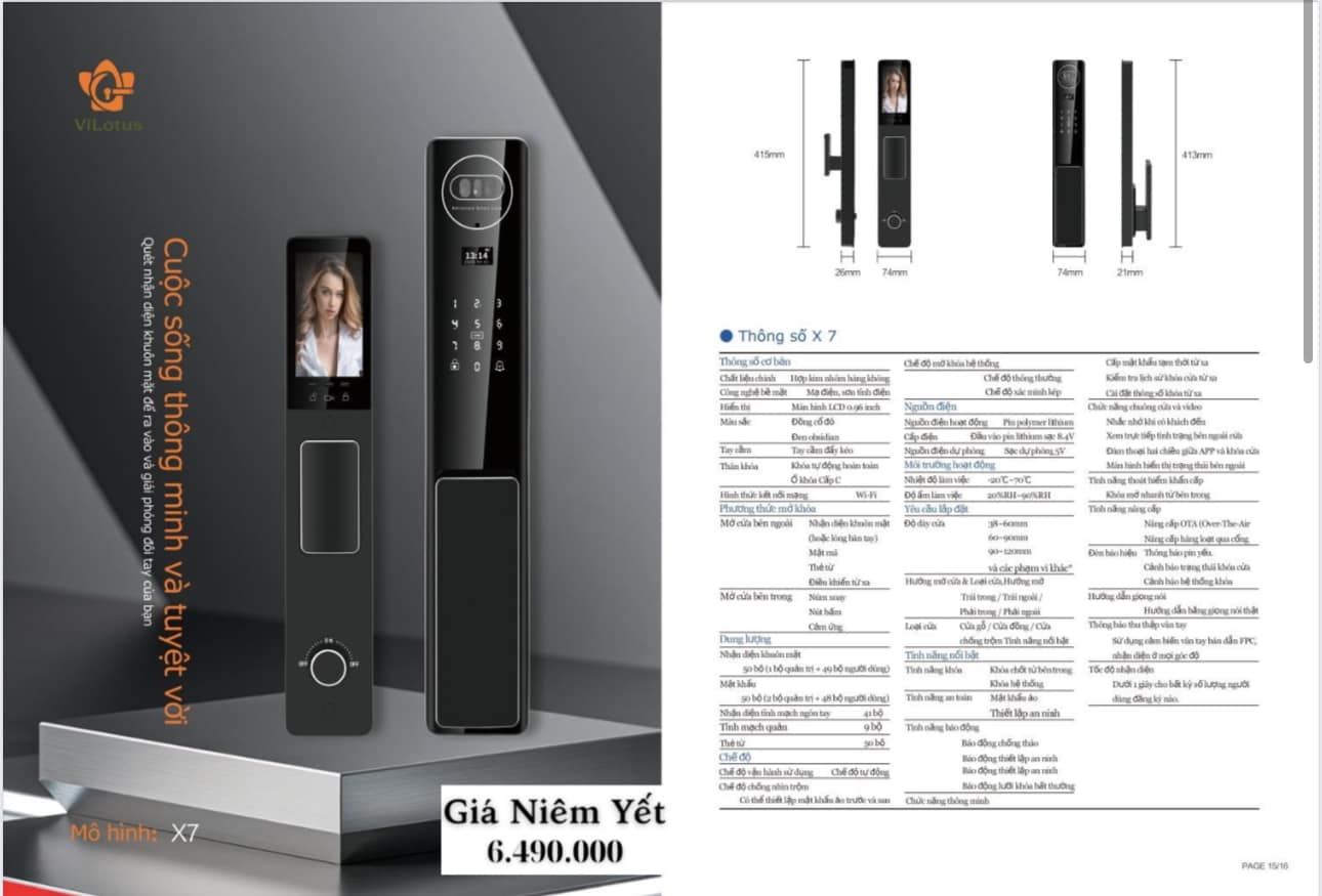 Khóa Thông Minh MH Era X7